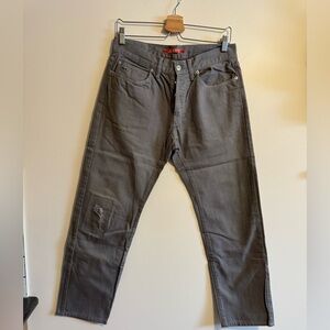 Lacoste Men's Slim Straight Jeans in Gray